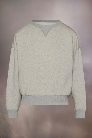 Maison Margiela Logo Sweatshirt Grå | SE_MM33060
