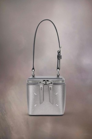 Maison Margiela Micro Cube Handbag Silver | SE_MM50983