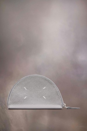Maison Margiela Micro Half Moon Pouch Silver | SE_MM89977