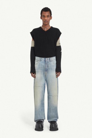 Maison Margiela Mid-rise Jeans Ljusblå | SE_MM49698