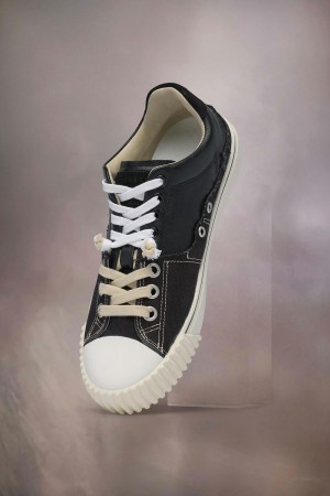 Maison Margiela New Evolution Sneakers Vita Svarta | SE_MM64734