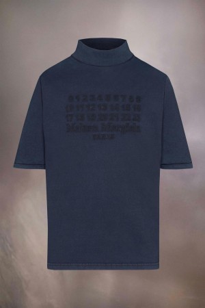 Maison Margiela Numeric Logo Top Marinblå | SE_MM93674