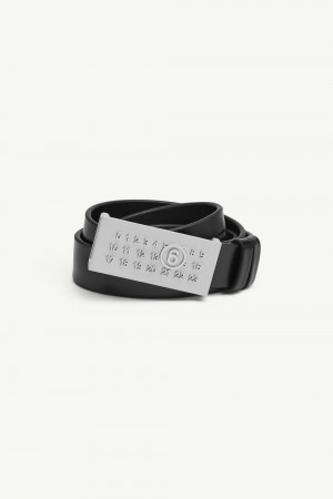Maison Margiela Numeric Signature Belt Svarta Grå | SE_MM39320