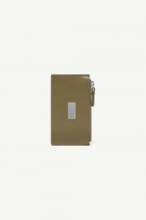 Maison Margiela Numeric Zipped Cardholder Gröna | SE_MM86641