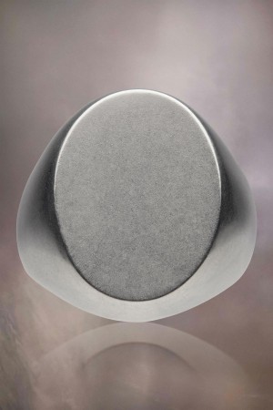 Maison Margiela Oval Chevalier Ring Silver Guld | SE_MM92636