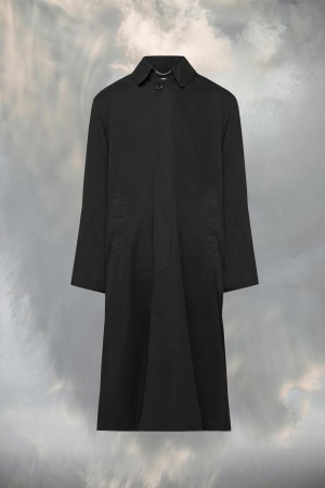 Maison Margiela Peached Trench Coat Svarta | SE_MM44886