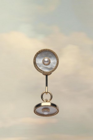 Maison Margiela Pearl Cufflinks Guld | SE_MM27526