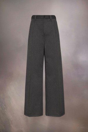 Maison Margiela Pleated Trousers Grå | SE_MM77846
