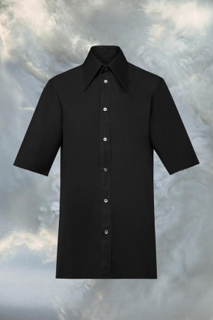 Maison Margiela Point Collar Shirt Svarta | SE_MM75012