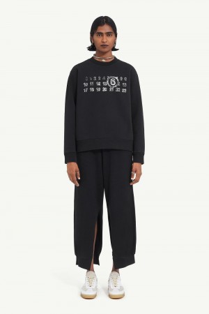 Maison Margiela Print Sweatshirt Svarta | SE_MM89770