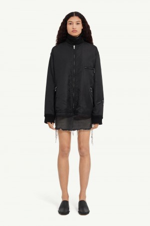 Maison Margiela Quilted Bomber Jacket Svarta Röda | SE_MM12032