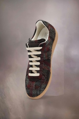 Maison Margiela Recicla Replica Sneakers Röda Svarta | SE_MM61909