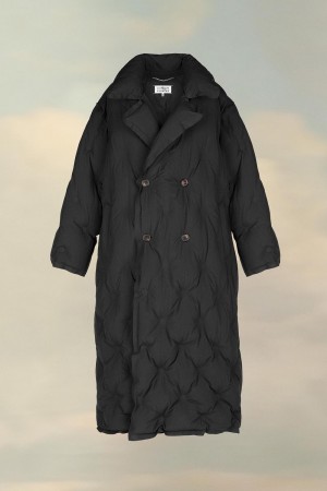 Maison Margiela Recycled Nylon Padded Coat Svarta | SE_MM96890