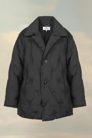 Maison Margiela Recycled Nylon Padded Coat Svarta | SE_MM10422