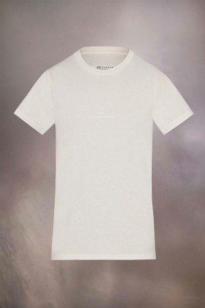 Maison Margiela Reverse Logo T-shirt Vita | SE_MM47322