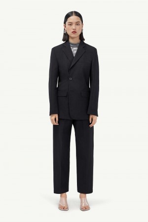Maison Margiela Single-breasted Jacket Svarta | SE_MM83011