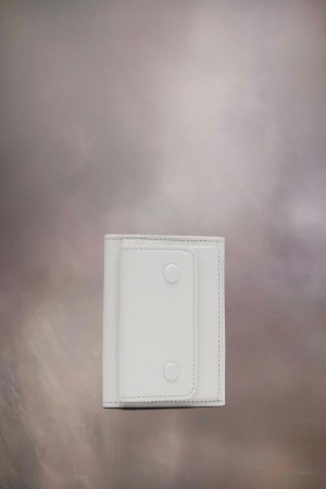 Maison Margiela Snap Button Leather Wallet Vita | SE_MM85687