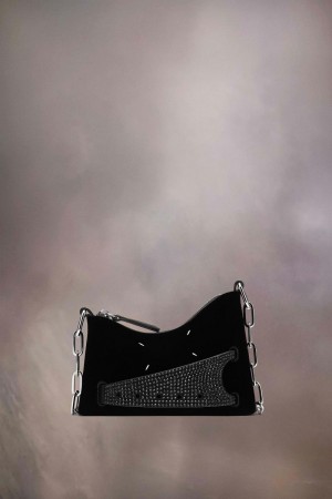 Maison Margiela Snatched Hobo Micro Svarta | SE_MM25490