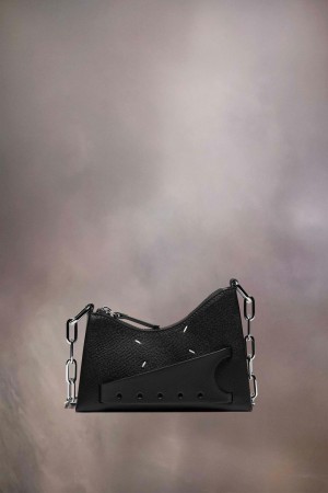 Maison Margiela Snatched Hobo Micro Svarta | SE_MM51594