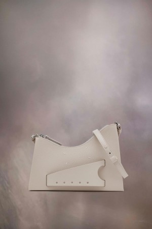 Maison Margiela Snatched Hobo Small Beige | SE_MM25097