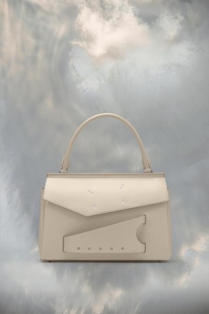 Maison Margiela Snatched Top Handle Small Beige | SE_MM77641