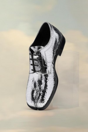Maison Margiela Tabi Broken Mirror Lace-ups Silver | SE_MM72772