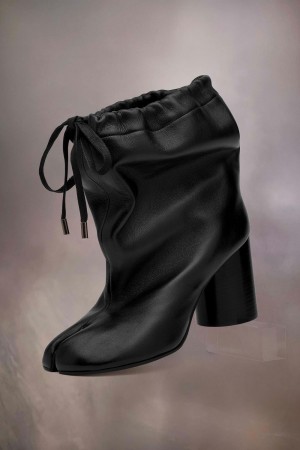 Maison Margiela Tabi Drawstring Ankle Boots Svarta | SE_MM14649