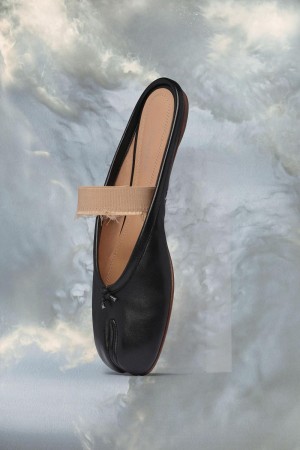Maison Margiela Tabi Elastic Band Mule Svarta | SE_MM17819