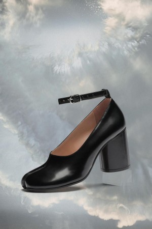 Maison Margiela Tabi Leather Heels Svarta | SE_MM28778
