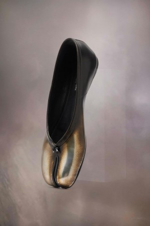 Maison Margiela Tabi Metallic New Ballerinas Guld | SE_MM22699