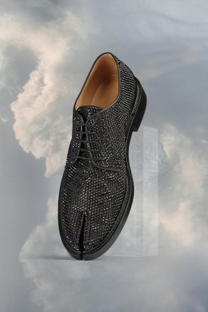 Maison Margiela Tabi Rhinestone Lace-up Svarta | SE_MM31525