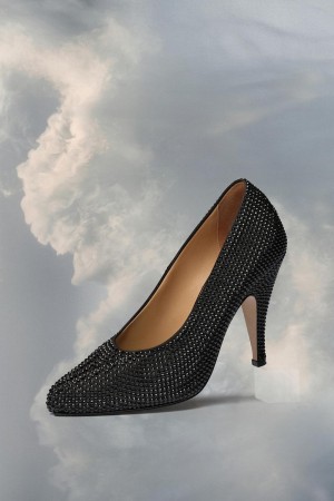 Maison Margiela Tabi Rhinestone Pump Svarta | SE_MM39260