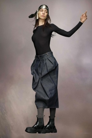 Maison Margiela Technical Jersey Bodysuit Svarta | SE_MM49696
