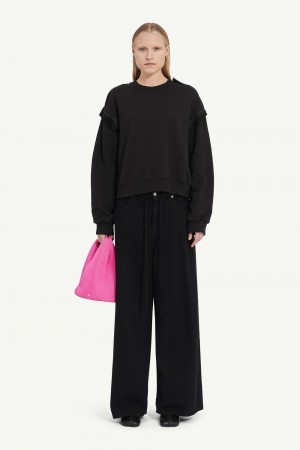 Maison Margiela Unbrushed Sweat Jersey Sweatshirt Svarta | SE_MM49265