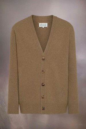 Maison Margiela Washed Lambswool Cardigan Bruna | SE_MM62324