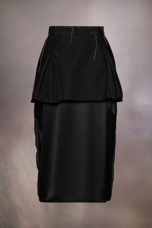 Maison Margiela Work-in-progress Skirt Svarta | SE_MM78427