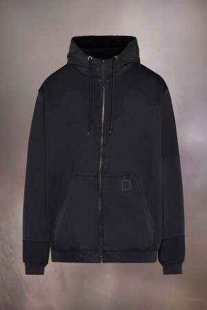 Maison Margiela Yoke Hooded Sweatshirt Svarta | SE_MM97718